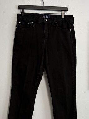 Gap straight leg black jeans size 12